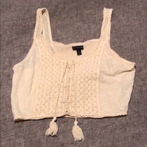 LAST CHANCE: Vintage American Eagle Crochet Crop Top